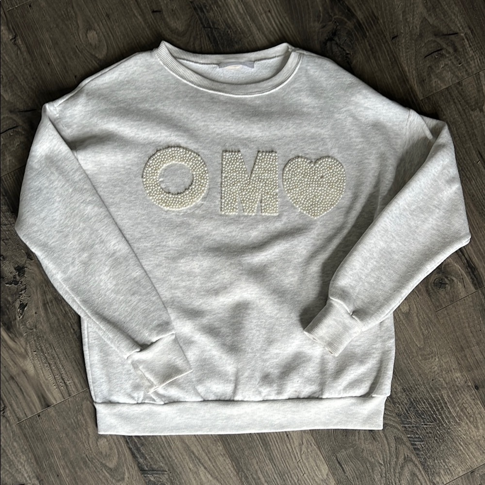 Pearl Embellished Sweatshirt | Zara Girls